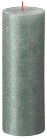 Bolsius Candele Pilastro Rustiche Shimmer 4 pz 190x68 mm Blu Ossido