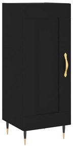 Credenza nero 34,5x34x90 cm in legno multistrato