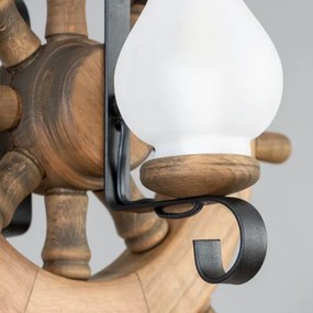 Brilagi - Lampadario a sospensione con catena TIMONA 2xE14/40W/230V faggio