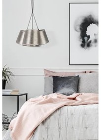 Duolla - Lampadario su filo ROSSA 3xE27/40W/230V argento