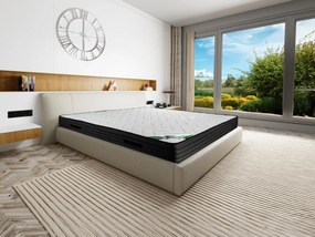 Materasso 180 x 200 cm schiuma e rivestimento bambù sp. 25 cm  - BERENDI di NATUREA