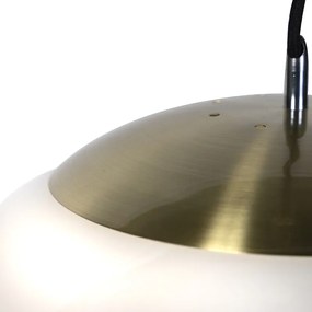 Lampada a sospensione scandinava smart oro con vetro opale 50cm incl. WiFi A60 - Ball 50