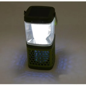 Lampada portatile ricaricabile a LED con una trappola per insetti LED/3W/1800 mAh verde