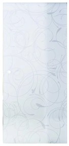 Anta per porta scorrevole Secret Rose in vetro trasparente e grigio / argento L 73 x H 212 cm reversibile