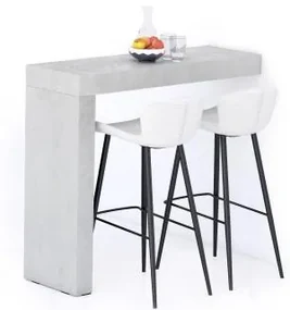 Penisola Evolution 120x40, Grigio Cemento