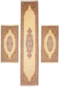Cashmere Silk Tappeto 340x70 (Indian) Annodato A Mano