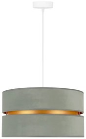 Duolla - Lampadario a sospensione con filo DUO 1xE27/15W/230V diametro 40 cm luce verde/oro
