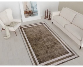 Tappeto lavabile marrone 80x50 cm - Vitaus