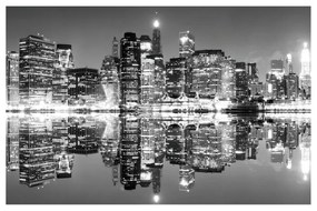 Stampa su tela Ny Skyline, multicolore 95 x 145 cm