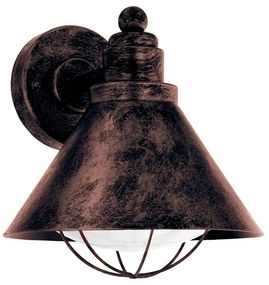 Applique rustico da esterno Barrosela ruggine IP44 1X E27 EGLO