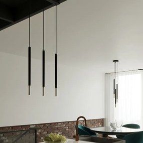 Sollux SL.0885 - Lampadario a sospensione con filo MOSAIC 1xG9/12W/230V nero/cromo