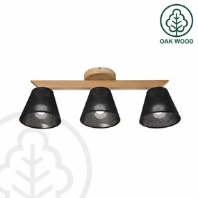 Brilagi - LED  Lampadario a plafone ANTHONY 3xE14/40W/230V quercia/nero