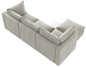 Divano angolare grigio chiaro (con penisola a sinistra/con chaise lounge) Manao – Makamii