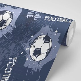 Carta da parati – Pallone da Calcio in Viola