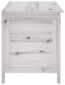 Contenitore giardino bianco 99x49,5x58,5cm legno massello abete