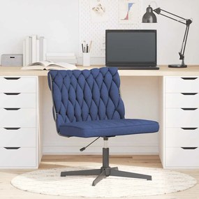 Sedia Da Ufficio Girevole Blu İn Tessuto /