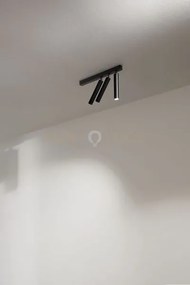 Plafoniera in alluminio colore nero bambù led 30w 3000k cri?90 3185lm