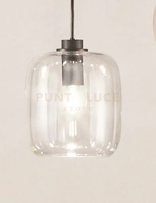 Sospensione verve-3 1 luce trasparente attacco e14 senza base d' at...