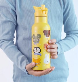 A Little Lovely Company - borraccia in acciaio inox, 500 ml - amici animali