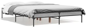 Giroletto Grigio Sonoma 140x190 Cm İn Legno Multistrato Metallo /