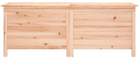 Contenitore da giardino 150x50x56,5 cm legno massello di abete