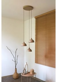 Duolla - Lampadario a cavo IRONLINE 3xE27/15W/230V beige