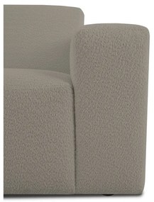 Divano angolare marrone chiaro in tessuto bouclé (angolo sinistro) Roxy - Scandic