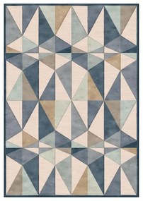 Tappeto Farashe 691 geometrico in viscosa multicolor, L 230 x L 160 cm