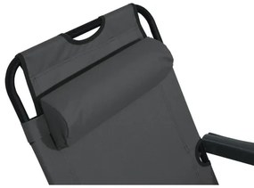 Sedia pieghevole regolabile antracite