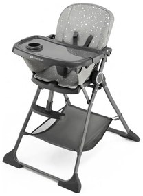 KINDERKRAFT - Sedia da pranzo per bambini FOLDEE grigio
