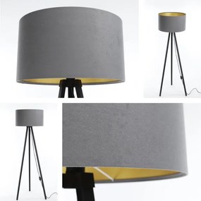 Lampada da terra STANDART 1xE27/60W/230V grigio/wenge