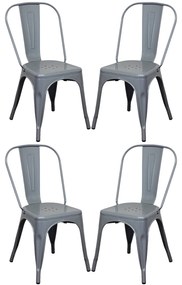 AGATHA - Set 4 sedie industrial