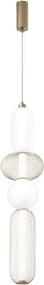 Lampadario LED glamour LED-INKAS-S4-ORO nero 3720 lumen, LUCE AMBIENTE DESIGN