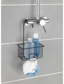 Mensola da bagno da appendere nera in acciaio inox Milito – Wenko