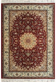 Tappeto Oriental 144 orientale rosso e beige, L 150 x L 80 cm