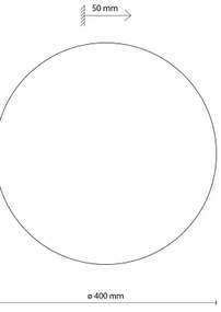 Applique LUNA 4xG9/8W/230V diametro 40 cm marrone