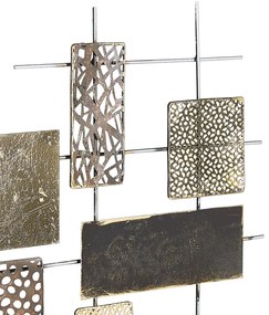 Decorazione da parete metallo oro ASTATINE Beliani