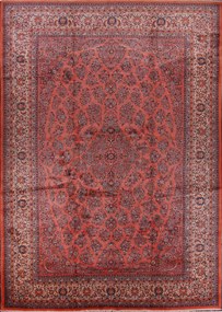 Sarouk Tappeto persiano 490x340 Rosso (Iran) Annodato A Mano