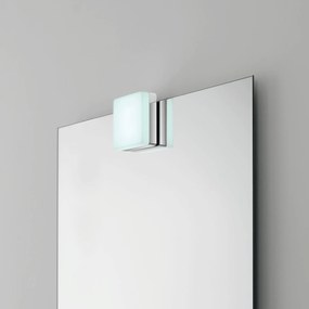 Lampada Led Quadrata 7,5 Cm Feridras Cromo Lucido