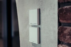 Immax NEO 07507C - SET 3x Interruttore 2-bottoni SMART 3xCR2430 Zigbee 3.0 Tuya