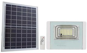 Faro solare LED esterno 20W 3,2V IP65 6400K con telecomando
