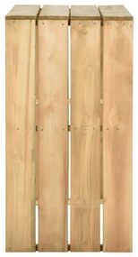 Tavolo da bar 100x60x110 cm in legno di pino impregnato