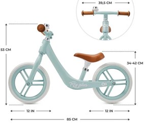 KINDERKRAFT - Bici a spinta FLY PLUS Baby blu