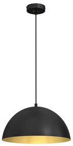 Lampadario su corda BETA 1xE27/60W/230V d. 35 cm nero