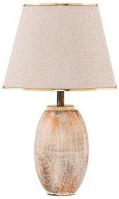 Lampada da tavolo RAMZES 1xE27/40W/230V crema/oro