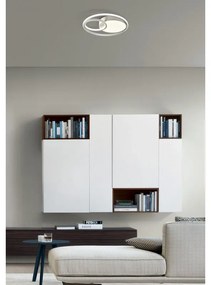 Plafoniera design LED Yanira, bianco Ø 48 cm, luce CCT dimmerabile NOVECENTO