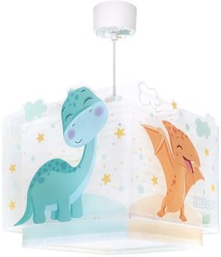 Dalber 63452 - Lampadario per bambini BABY DINOS 1xE27/15W/230V multicolore