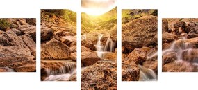 Quadri 5 pezzi – Cascate alpine