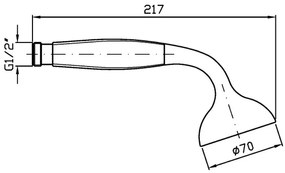 Doccetta a Getto Fisso in ottone Cromo Zucchetti Bellagio Z94719