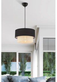 Lampadario a cavo ECHO 1xE27/60W/230V nero/crema
